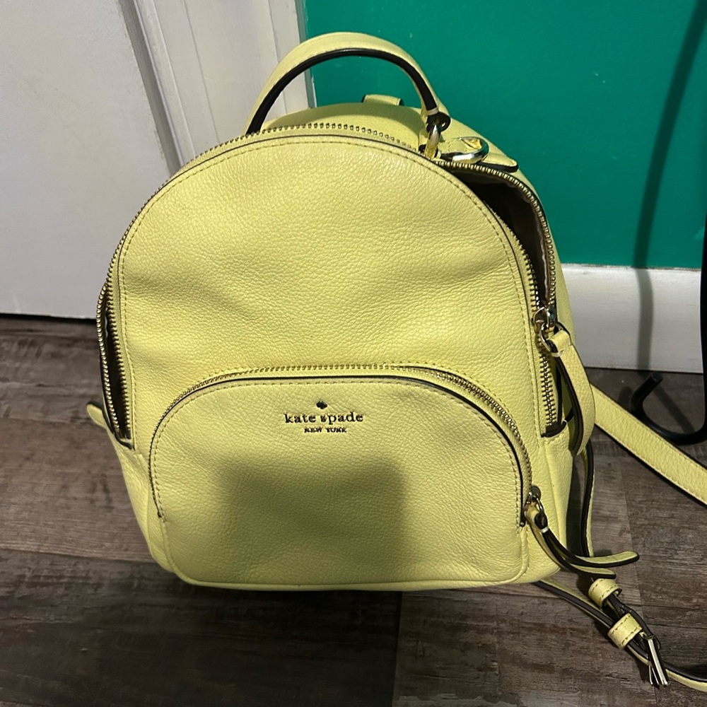 Kate Spade Lemon Leather Backpack - Picture 2 of 5
